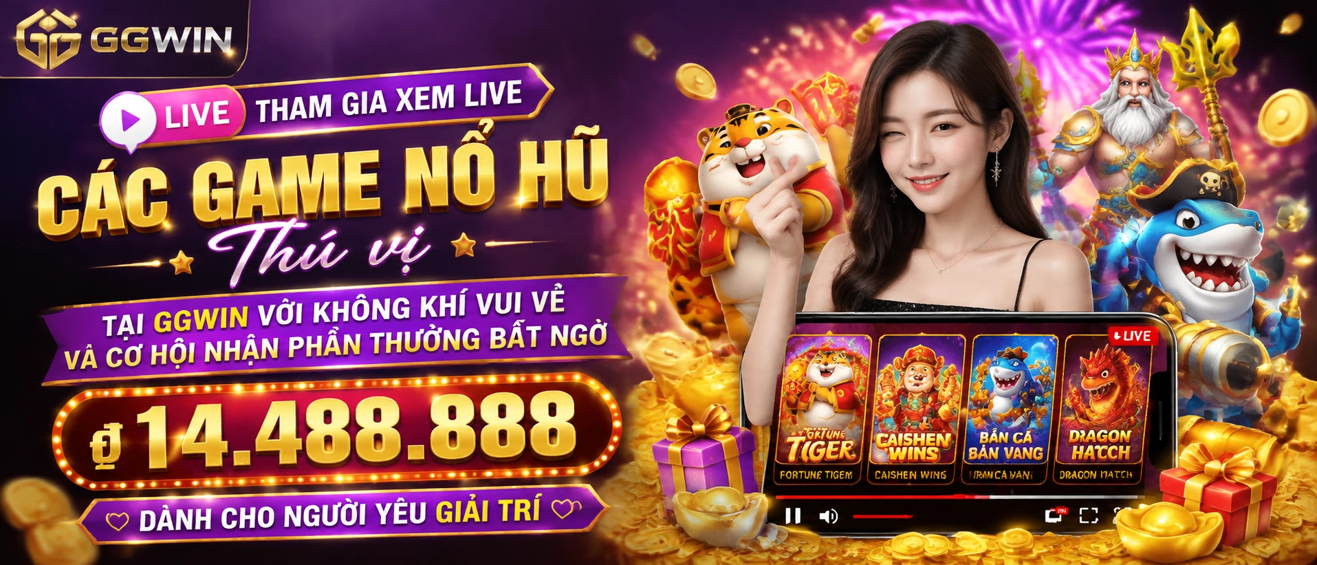 Ảnh game Nổ Hũ nổi bật trên ggwin.com.bz